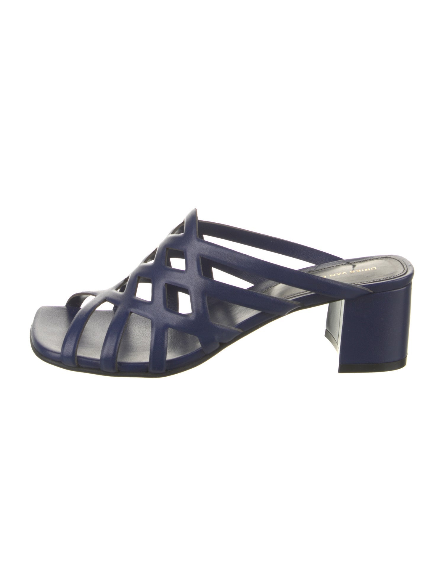 Dries Van Noten Leather Slides